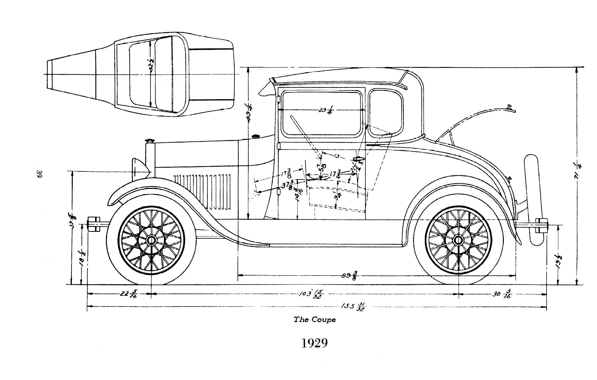 1931 Ford model a truck dimensions #4