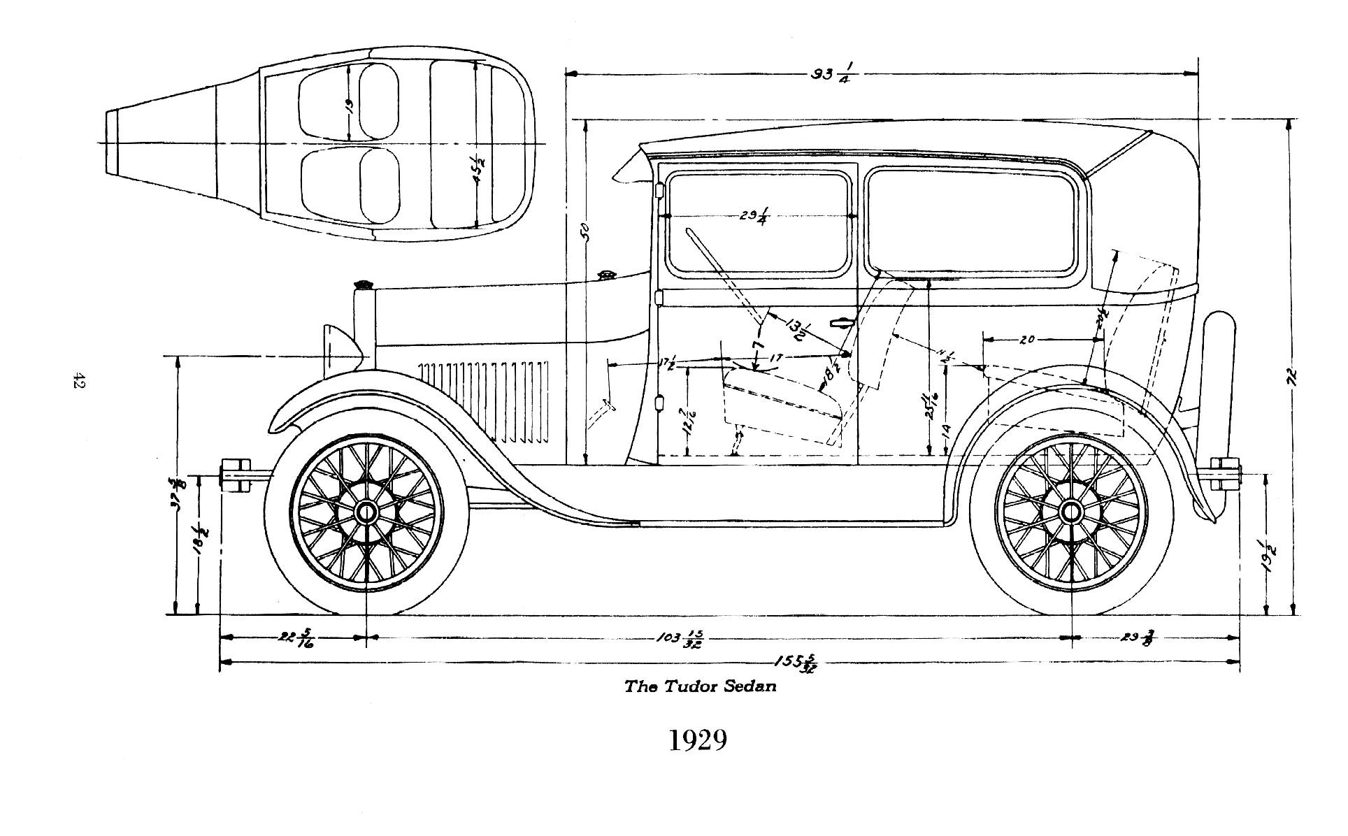 1929 Ford dimensions