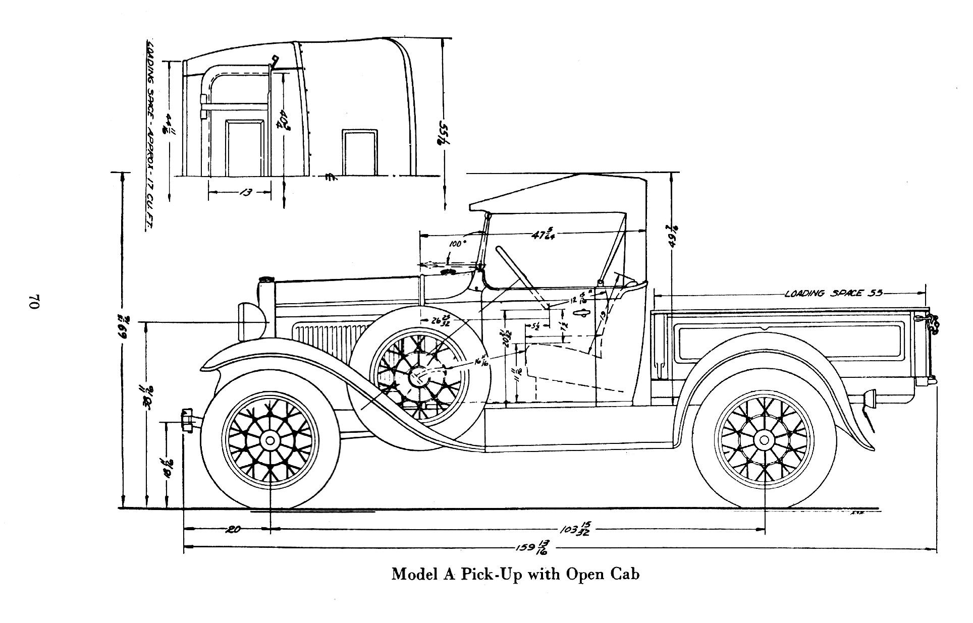 1931 Ford model a truck dimensions #7