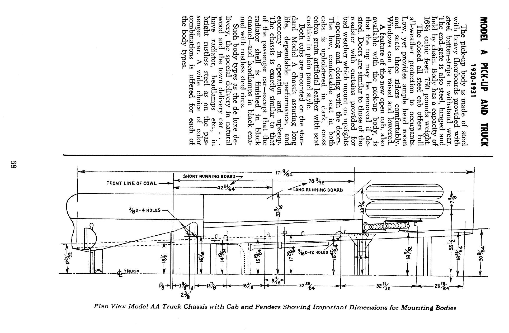1930 Ford chassis dimensions #8