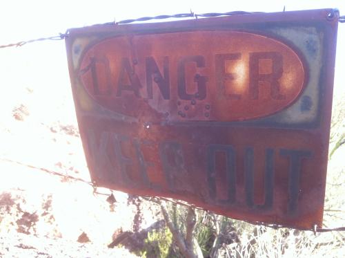 Magmatic Copper Mine Danger Sign
